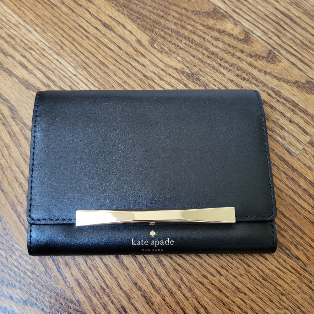 Kate Spade Camden Way Black Trifold Wallet